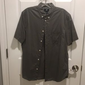 H&M Mens Button Down Shirt Sleeve M